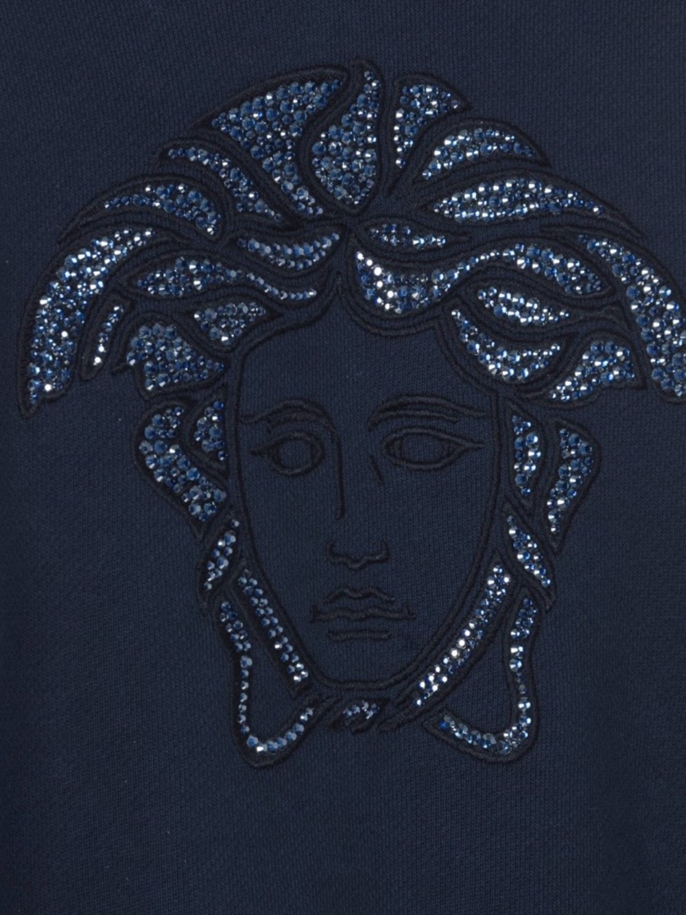 NWT! Versace Girls Navy Crystal Front Dress - 14Y - Picture 3 of 8